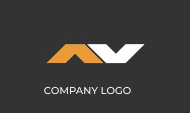 İlk Harf GA Logo Şablonu Tasarımı