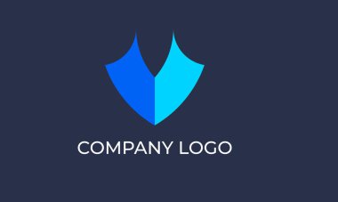 Soyut harf logo tasarım şablonu. yaratıcı vektör illüstrasyonu