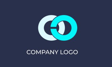 Mavi daire logo tasarımı