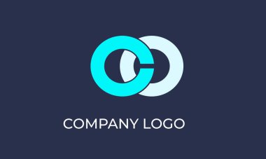 İlk harf c logo vektör tasarımı. harf logo tasarım vektör şablonu