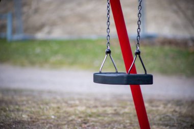 Boş salıncağın yakın çekimi