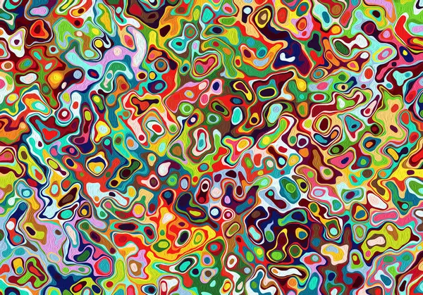 El yapımı yağlı boya tablo. Soyut sanat geçmişi. Tuval üzerine yağlı boya boya. Renkli duvar dokusu. Sanat eserinin bir parçası. Boya lekeleri. Fırça darbeleri. Modern sanat. Renkli tuval.