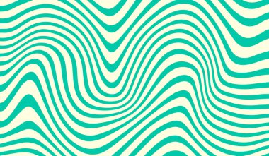 Dalgalar, girdaplar, girdaplar. Eski moda psikedelik tarzda çarpık ve çarpık vektör dokusu. Çizgileri sıvılaştır, renkli dalgalarla soyut yatay arkaplan. Optik illüzyon dalga çizgileri. Tarz retro 'sunda trend vektör çizimi. 