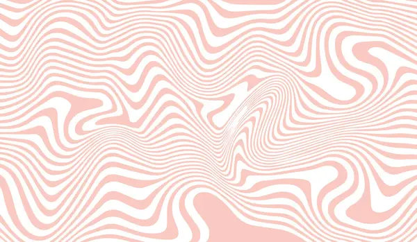 Dalgalar, girdaplar, girdaplar. Eski moda psikedelik tarzda çarpık ve çarpık vektör dokusu. Çizgileri sıvılaştır, renkli dalgalarla soyut yatay arkaplan. Optik illüzyon dalga çizgileri. Tarz retro 'sunda trend vektör çizimi. 