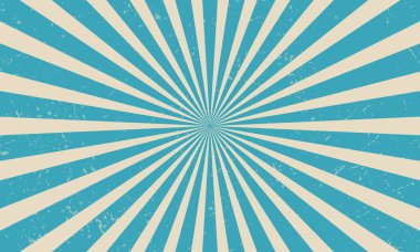 Retro klasik spiral dalgalı güneş ışınları mavi arka plan desenli radyal spiral çizgiler patlamış komik ışın çizgileri grunge desen sirk sirk sirk karnavalı yaz arkaplan illüstrasyon muhteşem girdap patlaması.