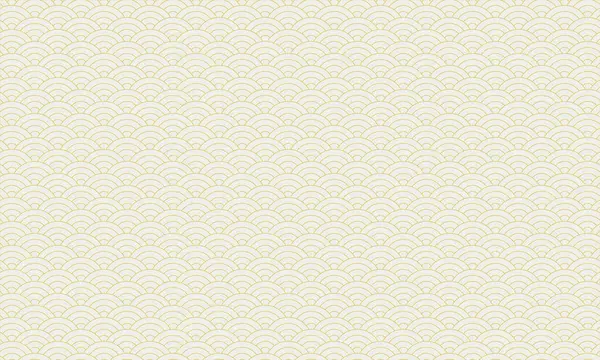 Japon dalga şablonu vektör altın desenli arka plan. Japon tarzı konsept. Vektör İllüstrasyonu.