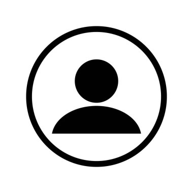 Öntanımlı kullanıcı profili basit düz vektör simgesi, kullanıcı simgesi ana hatları yuvarlak. Sosyal medya profil resmi sembolü, web ve uygulama tasarımı için kullanıcı hesabı DP imzası, şeffaf PNG, vektör illüstrasyonu.