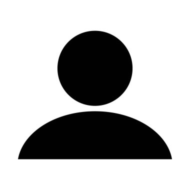 Öntanımlı kullanıcı profili simgesi basit düz vektör, cinsiyet açısından nötr siluet. Sosyal medya profil resmi sembolü, web ve uygulama tasarımı için kullanıcı hesabı DP imzası, şeffaf PNG, vektör illüstrasyonu.