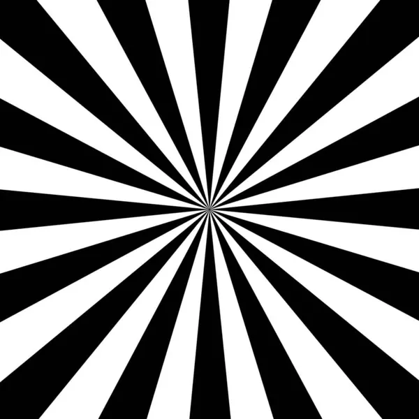 Siyah ve beyaz güneş ışınları dikey soyut arka plan, Retro vintage spiral çizgiler yıldız patlaması radyal desen, ışın çizgileri sirk karnavalı, gündoğumu şeffaf element, vektör çizimi.