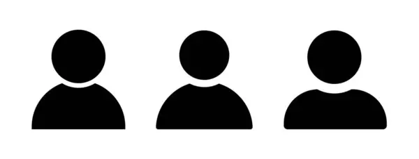 Kullanıcı profili simgesi set vektörü, Avatar basit düz öntanımlı kullanıcı profili resmi sembolü. Cinsiyet silueti, kullanıcı hesabı DP işareti beyaz arkaplanda izole edilmiş, şeffaf PNG, vektör illüstrasyonu.