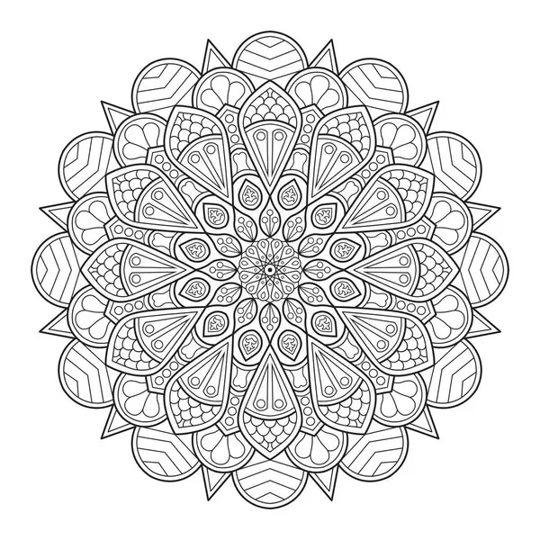 El Çizimi Mandala Renk ve Dekorasyon Tasarımı