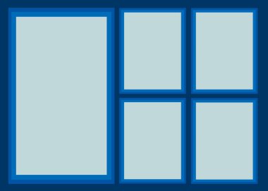 Pencere. Web simgesi basit illüstrasyon