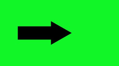 Ok işareti çizimi. düz biçimli yeşil simge.