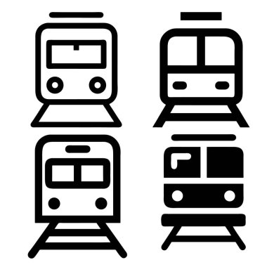 Tren ikonu hazır. vektör