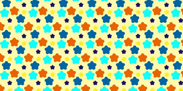 Renkli yıldız deseni pürüzsüz tekrar dizaynı