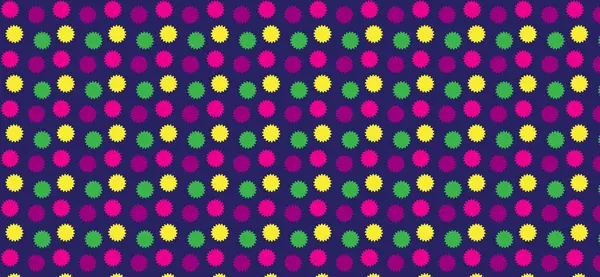 Koyu arkaplandaki çok renkli noktaların kusursuz deseni