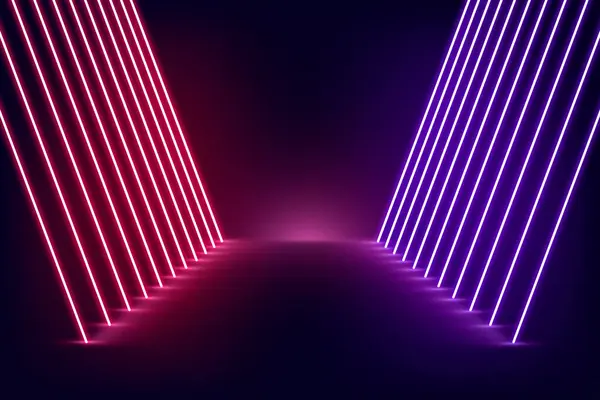 stock vector Neon lights background vector image