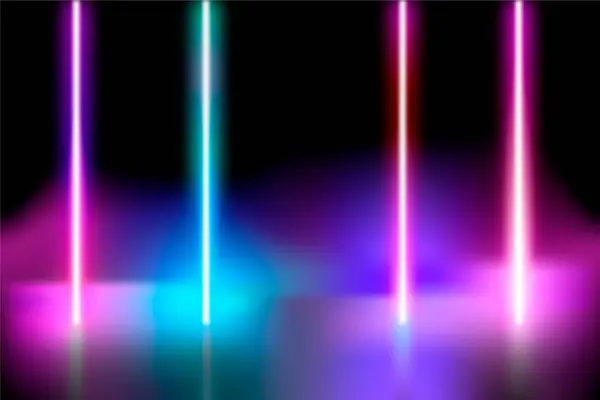 stock vector Neon lights background vector image