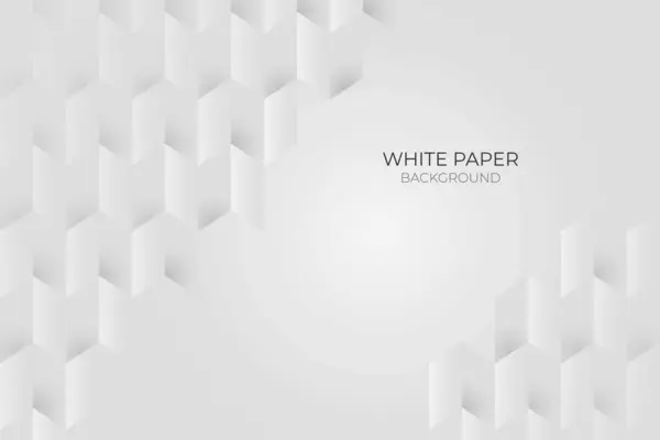 stock vector White 3d paper style background vector image