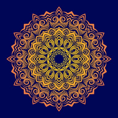 Bu bir El çizimi doğu mandala tasarımı.