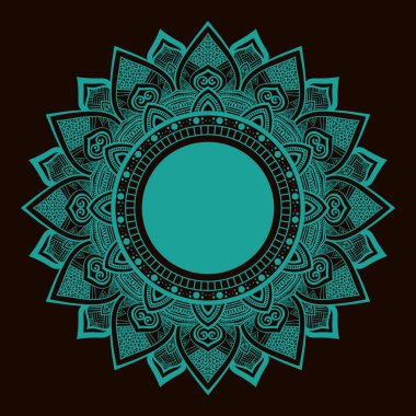 Bu bir Süslü Mandala Tasarımı