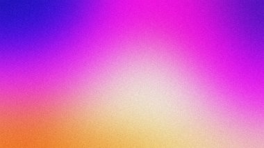 Grady Doku Arkaplanı 'na sahip renkli Gradient, sisli dokuya sahip canlı bir arka plan, maviden pembeye ve turuncuya dönüşüyor. Soyut tasarım kullanımı için ideal
