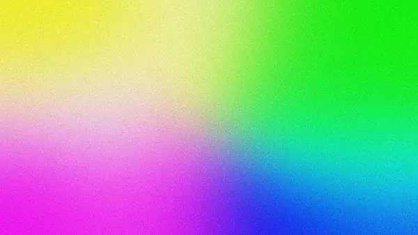 Pembe, yeşil, sarı ve mavi gölgeli dinamik soyut gradyan, ince bir tahıl dokusuna sahip. Canlı arka planlar ya da tasarımlar için mükemmel..