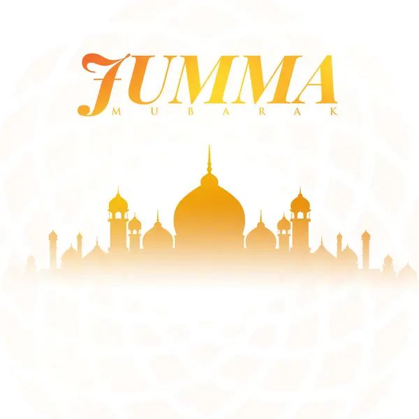 Jumma Mübarek yaratıcı tebrik kartı sosyal medya post tasarımı