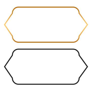 Lüks Altın Arap İslami Sancak Çerçevesi Altın Metin Kutusu