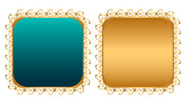 Lüks köşeli altın dikdörtgen sertifika sınır çizgisi fotoğraf çerçevesi İslami düğün davetiyesi arka planı