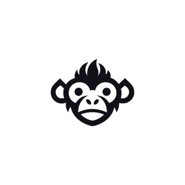 Maymun suratlı logo. Satılık Maymun Surat. Bu logo maymun kafası konseptiyle yaratıldı..
