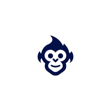 Monkey Logo. Monkey logo is perfect for creative companies relating to education, technology, fun activities, or more clipart