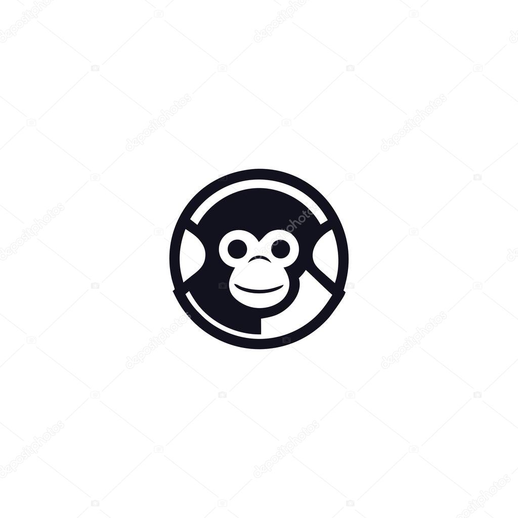 Astronaut Monkey Logo. Astronaut monkey logo design, perfect for a modern company.