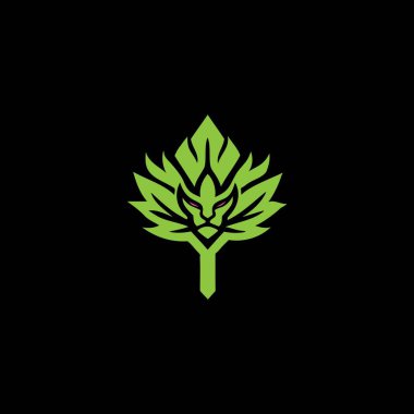 Akçaağaç Yaprağı Kaplan Logosu. Logo tasarımı aslan ya da kaplan kafası ve altın akçaağaç yaprağı karışımıdır. Logo ayrıca Y harfini oluşturur ve ok yapılabilir.