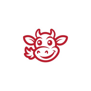Modern Bull Logosu. Hazır pozisyonda büyük bir boğa işareti. Düz modern logo işleriniz için hazır.. 