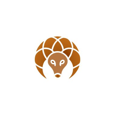 Logo Illustration Pangolin Basit Maskot Tarzı. Karınca Logosu Tasarımı. Anteater illüstrasyonunun silüeti