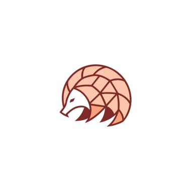 Pangolin spor maskotu logosu tasarımı. Pangolin maskot spor logosu tasarımı