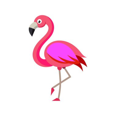 Kuş severler için flamingo rengi çizimi 