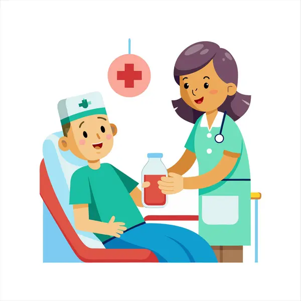 Hemşire grafik sanat tasarım vektörü