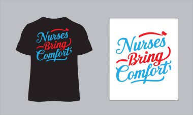 Hemşire T-Shirt Şablonu Tasarımı. Bu, düzenlenebilir hemşirelerin gömlek tasarımı.