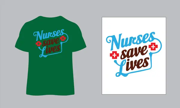 Hemşire T-Shirt Şablonu Tasarımı. Bu, düzenlenebilir hemşirelerin gömlek tasarımı.