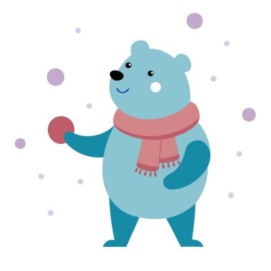 Bear Illustration tasarım dosyası