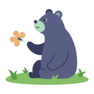 Bear Illustration tasarım dosyası