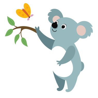 Koala illüstrasyon grafik tasarımı dosyası 