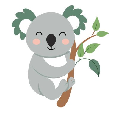 Koala illüstrasyon grafik tasarımı dosyası 