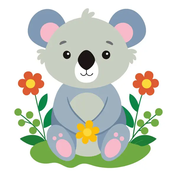 Koala illüstrasyon grafik tasarımı dosyası 