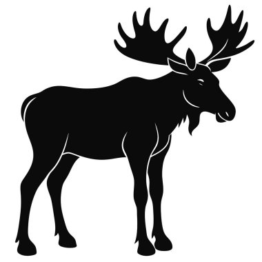 Geyik silueti vektör sanatı dosya kaydediyor