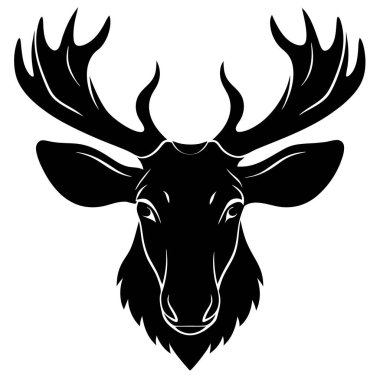 Geyik silueti vektör sanatı dosya kaydediyor