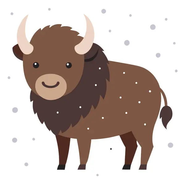 bebek bizon grafik vektör tasarımı