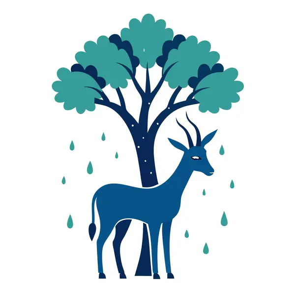 antilop grafik tasarım illüstrasyon vektörü